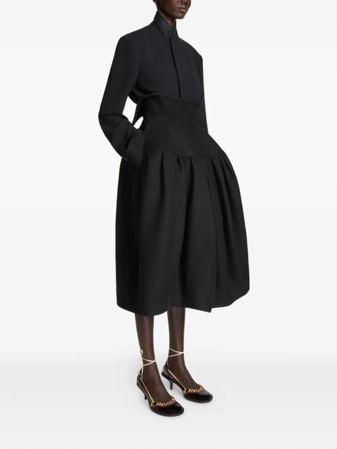 DRIES VAN NOTEN crop-hem buttoned-cuffs blazer - Black