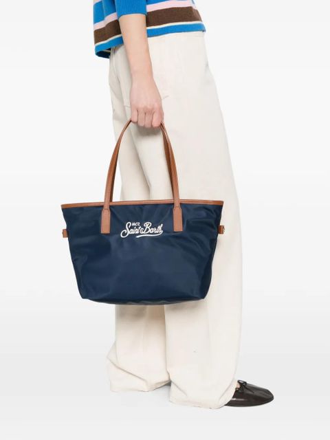 MC2 Saint Barth embroiderd-logo tote bag - Blue - zdjęcie produktu nr 2