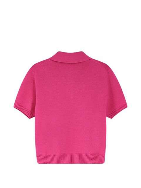Givenchy logo-embroidered polo top - Pink