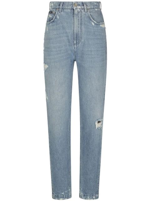 Dolce & Gabbana mini-ripped detail jeans - Blue - zdjęcie produktu nr 1