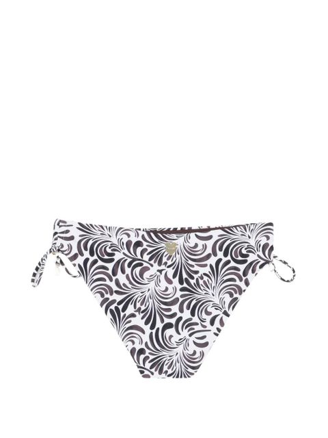TWINSET botanical-print side-tie bikini bottoms - White - zdjęcie produktu nr 2