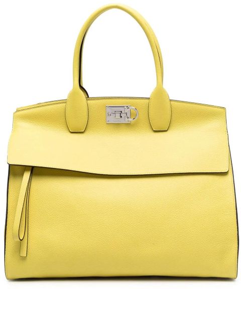 Ferragamo The Studio leather tote bag - Yellow - zdjęcie produktu nr 1
