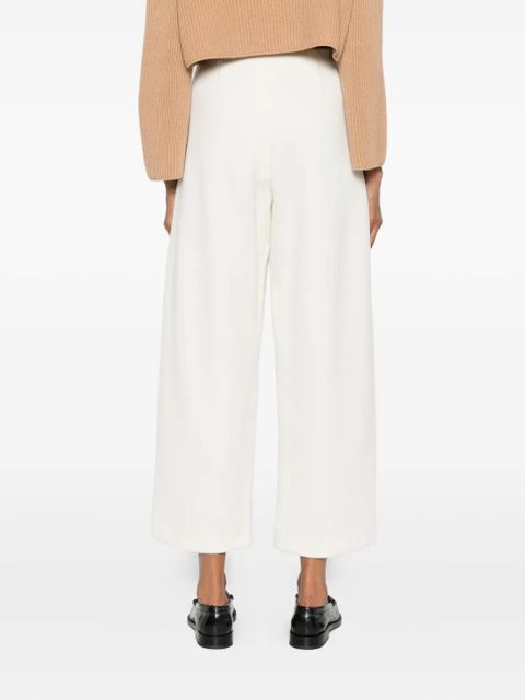 Max Mara cropped palazzo trousers - 001 WHITE