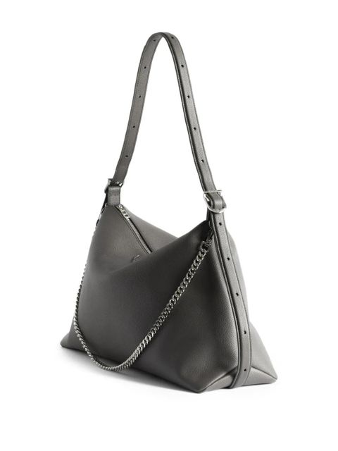 Zadig&Voltaire Jim grained-leather shoulder bag - Grey