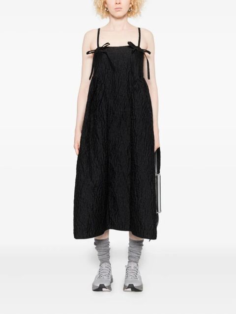 Cecilie Bahnsen Ambra bow-detail midi dress - Black - zdjęcie produktu nr 2