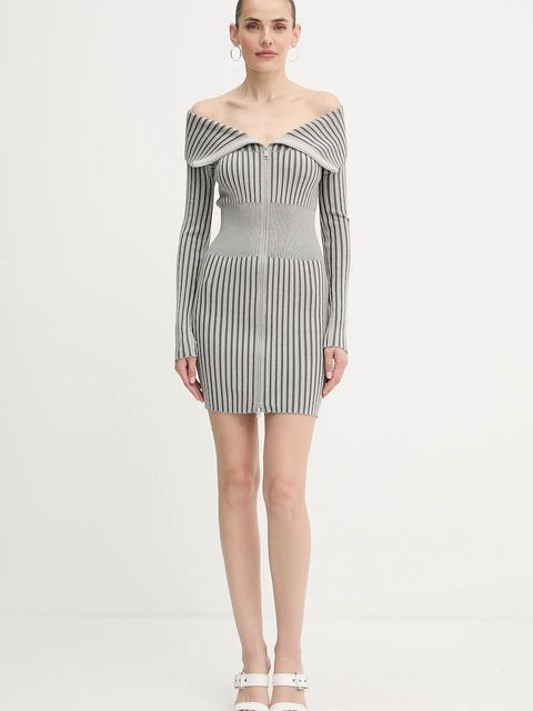 Guess sukienka KATHRYN kolor szary mini dopasowana W5YK28 Z30I2