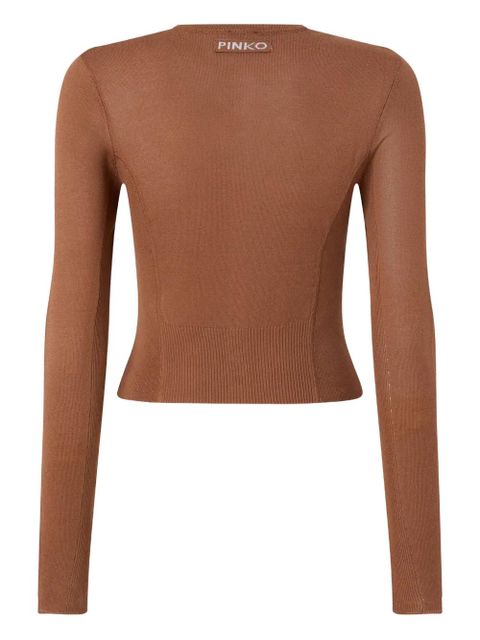 PINKO buttoned knitwear - Brown - zdjęcie produktu nr 2