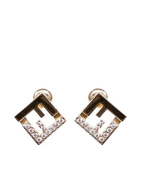 FENDI Forever logo earrings - Gold - zdjęcie produktu nr 1