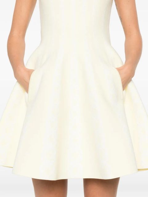 Maje square-neck mini dress - Yellow