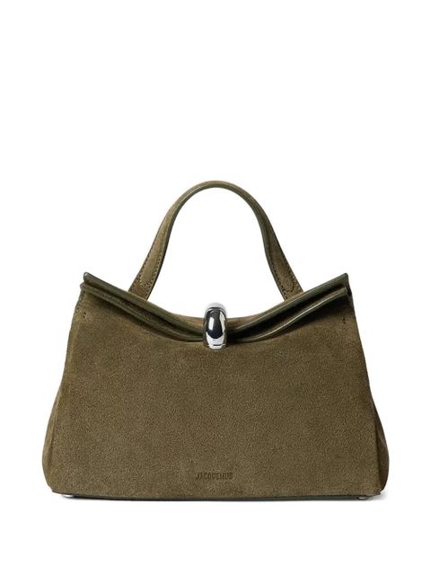 Jacquemus small Valerie leather tote bag - Green - zdjęcie produktu nr 1