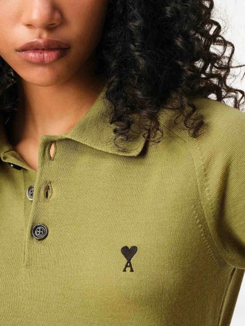 AMI Paris Ami De Coeur polo shirt - Green