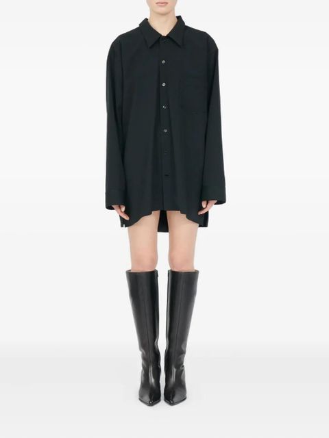 MM6 Maison Margiela long-sleeve shirt dress - Black - zdjęcie produktu nr 2