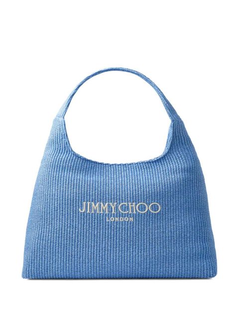 Jimmy Choo Hobo logo lettering shoulder bag - Blue - zdjęcie produktu nr 1