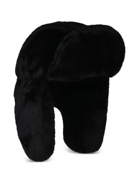 Ruslan Baginskiy ear-flap faux-fur hat - Black