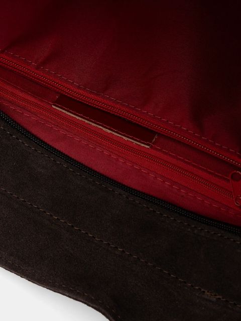 Answear.LAB torebka zamszowa kolor brązowy