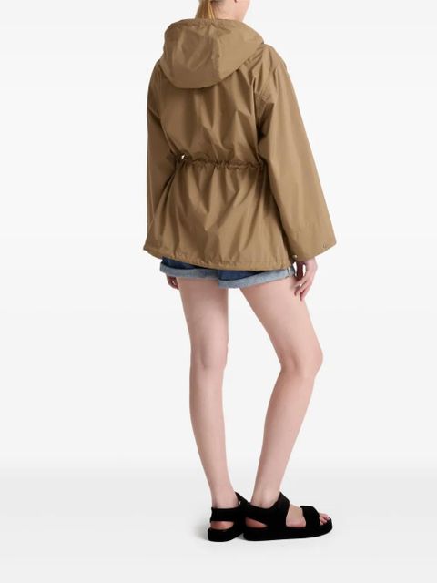 Yves Salomon hooded parka jacket - Brown