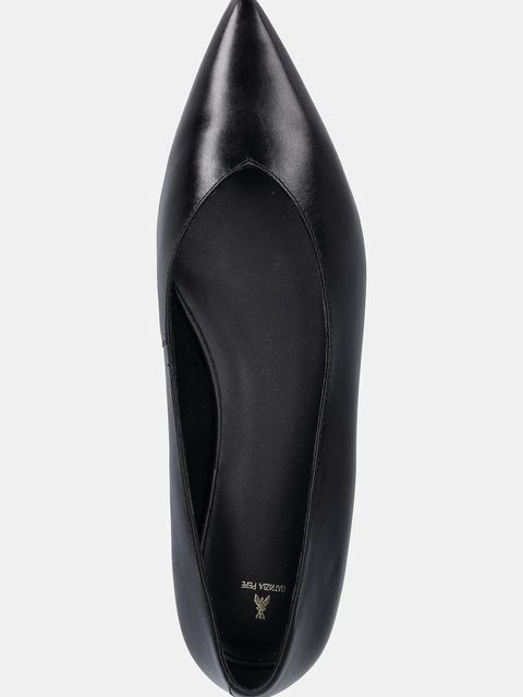 Patrizia Pepe baleriny skórzane kolor czarny 8Z0110 L166 K103