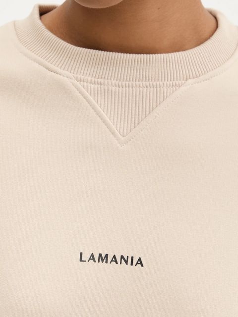 La Mania bluza damska kolor beżowy gładka MILKSHAKE