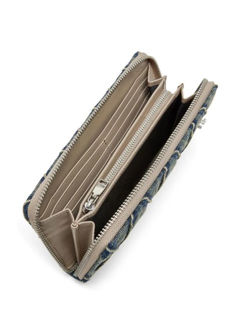 Diesel Charm-D continental zip long wallet - Blue