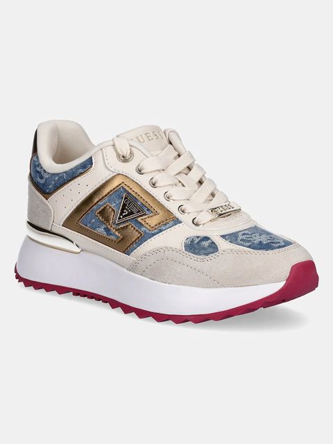 Guess sneakersy KORENZO damskie kolor beżowy FLTKOR FAL12 - zdjęcie produktu nr 1