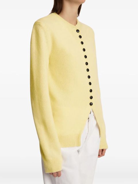 KHAITE Josette button cardigan - Yellow