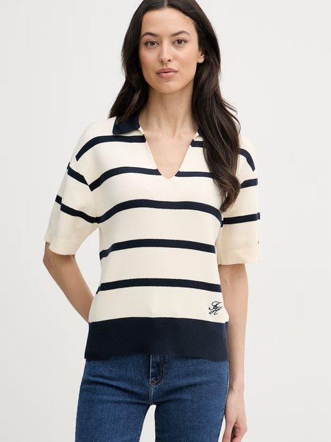 Tommy Hilfiger polo swetrowe damskie bawełniane - zdjęcie produktu nr 1