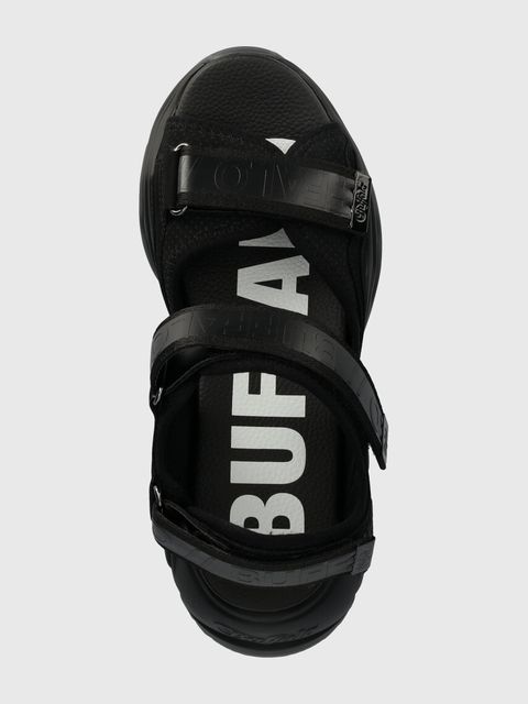Buffalo sandały Binary 0 damskie kolor czarny na platformie 1602196.BLK