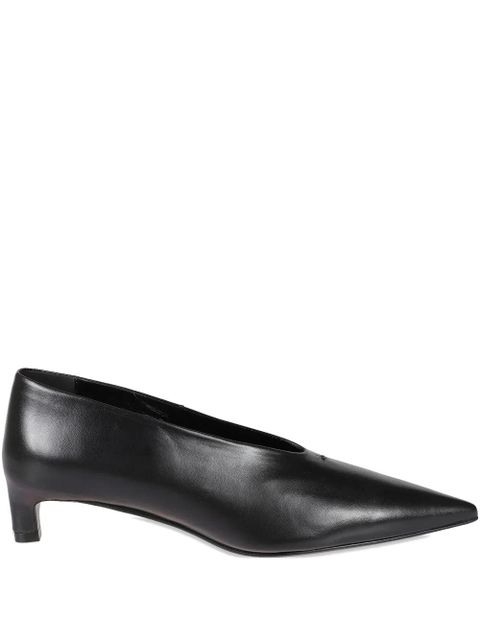 Jil Sander pointed-toe leather pumps - Black - zdjęcie produktu nr 1