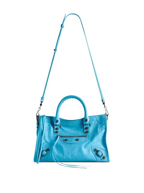 Balenciaga small Le City braided-handles tote bag - Blue
