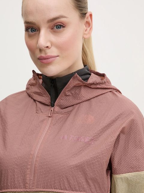 adidas TERREX kurtka outdoorowa Xploric kolor brązowy przejściowa JF1503