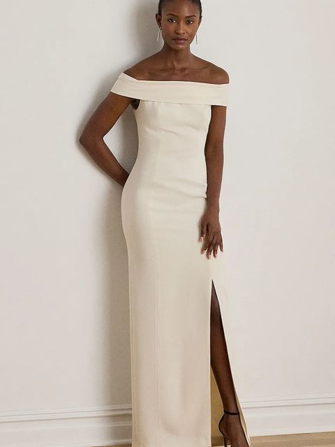 Lauren Ralph Lauren sukienka kolor beżowy maxi dopasowana 253982109 - zdjęcie produktu nr 1