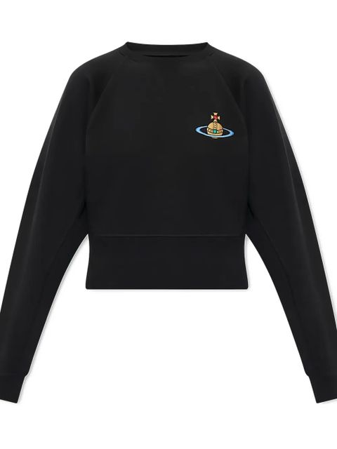 Vivienne Westwood logo-embroidery round-neck sweatshirt - Black - zdjęcie produktu nr 2
