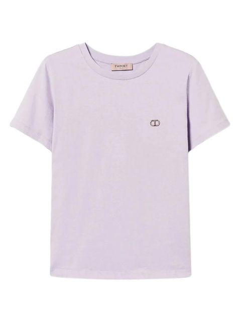 TWINSET logo-plaque T-shirt - Purple - zdjęcie produktu nr 1