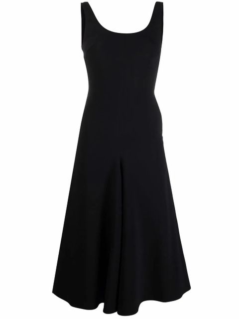AMI Paris sleeveless flared midi dress - Black - zdjęcie produktu nr 1