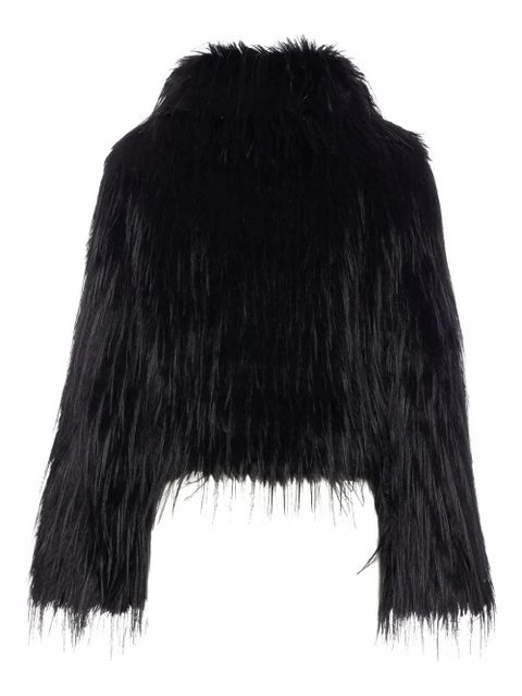 PINKO high-neck faux-fur jacket - Blue - zdjęcie produktu nr 2