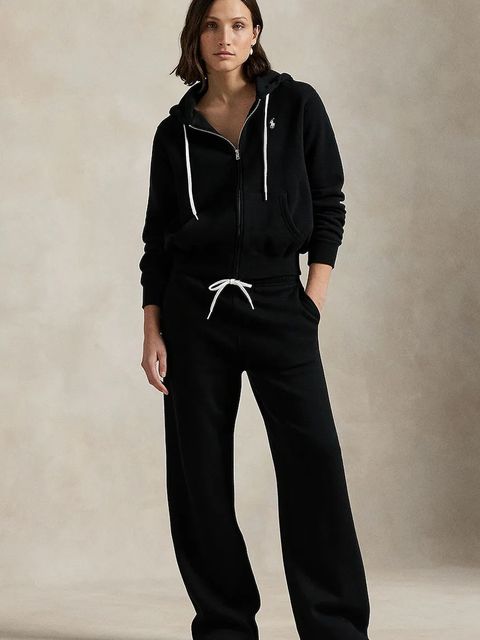 Polo Ralph Lauren bluza damska kolor czarny z kapturem gładka 211971699