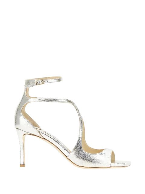 Jimmy Choo azia 75 ankle-strap sandals - Silver - zdjęcie produktu nr 1