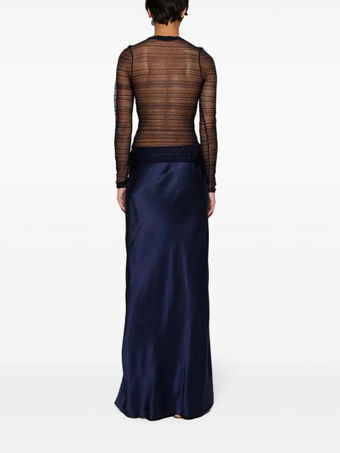 Christopher Esber Refraction silk maxi dress - Blue