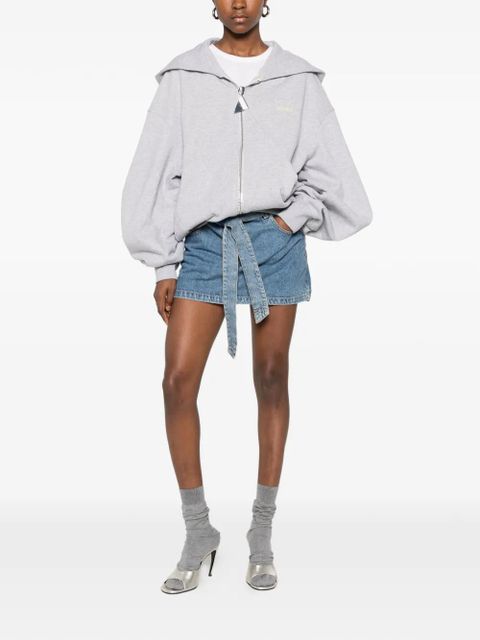 The Attico belted mini skirt - Blue - zdjęcie produktu nr 2