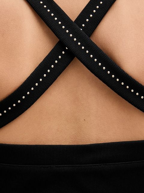 Karl Lagerfeld top kolor czarny B1W17022