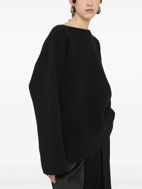 Jil Sander crew neck sweater - Black