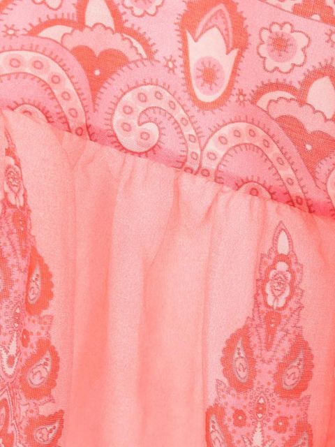 ETRO paisley-print mini dress - Red