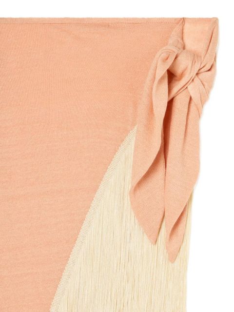 Alanui fringed self-tie pareo - Pink