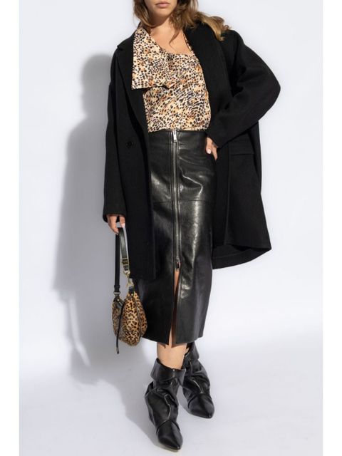 ISABEL MARANT Efegozi double-breasted coat - Black - zdjęcie produktu nr 2