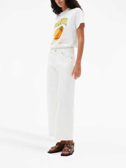 GANNI logo-print T-shirt - White - zdjęcie produktu nr 2