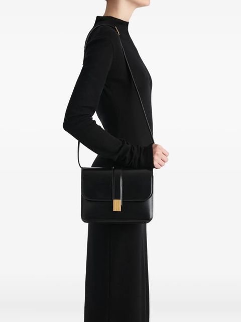 KHAITE Blake Empire-detail crossbody bag - Black