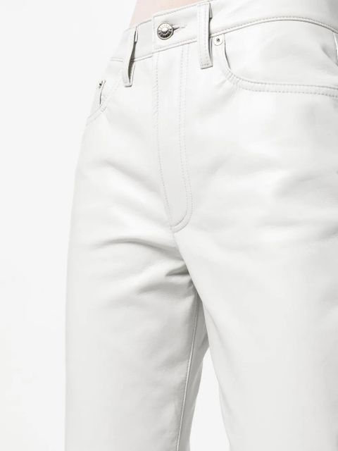 AGOLDE bootcut leather-blend trousers - Grey - zdjęcie produktu nr 2