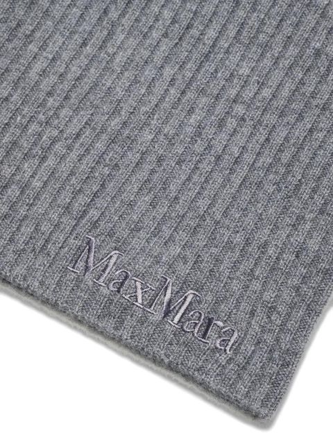 Max Mara ribber-knit balaclava - Grey - zdjęcie produktu nr 2