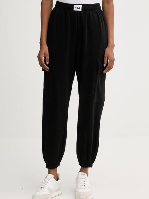 Fila dres bawełniany damski kolor czarny FPW4212