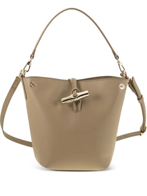 Longchamp Le Roseau leather bucket bag - Neutrals - zdjęcie produktu nr 1